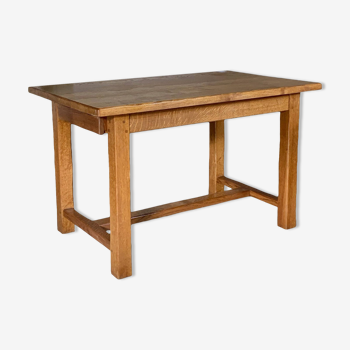 Vintage solid oak farm table