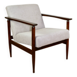 Vintage Loft armchair 1970s light brown - light grey