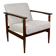 Fauteuil vintage Loft années 1970 marron clair - gris clair