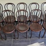 Series of 10 bistro chairs
