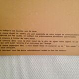 Poster school road safety Antar 1970 materialized channels