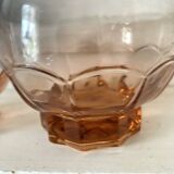 1950s pink glass carafes