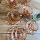 Set of 6 cups and vintage saucer in rosaline from Arcoroc