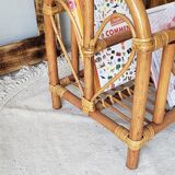 Porte revues en rotin