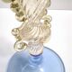 Light Blue Octagonal Murano Glass Goblet "Tipetto", Italy