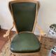Fauteuil anglais cuir vert bouteille