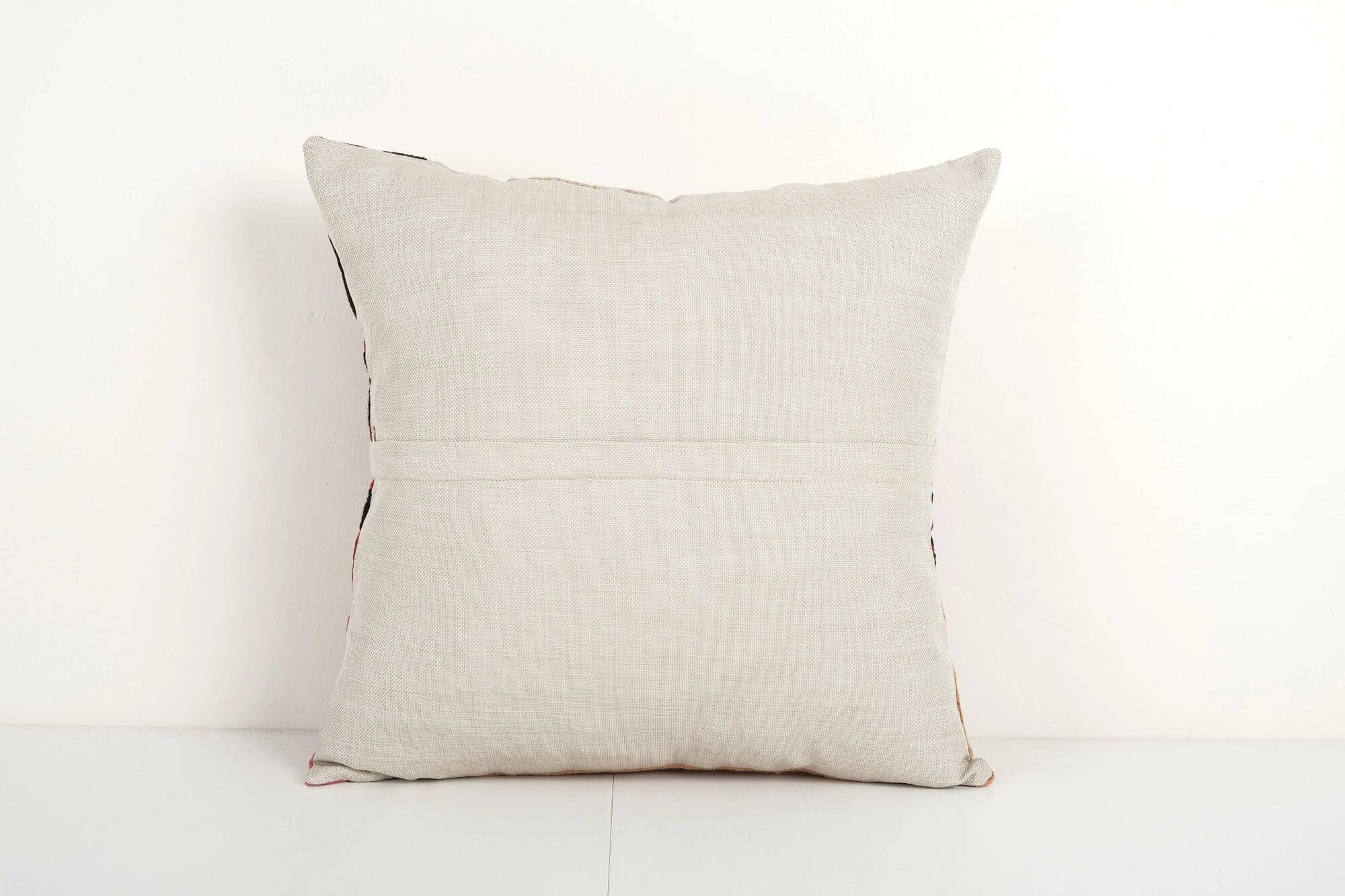 Vintage embroidered cushion cover 46x48 cm