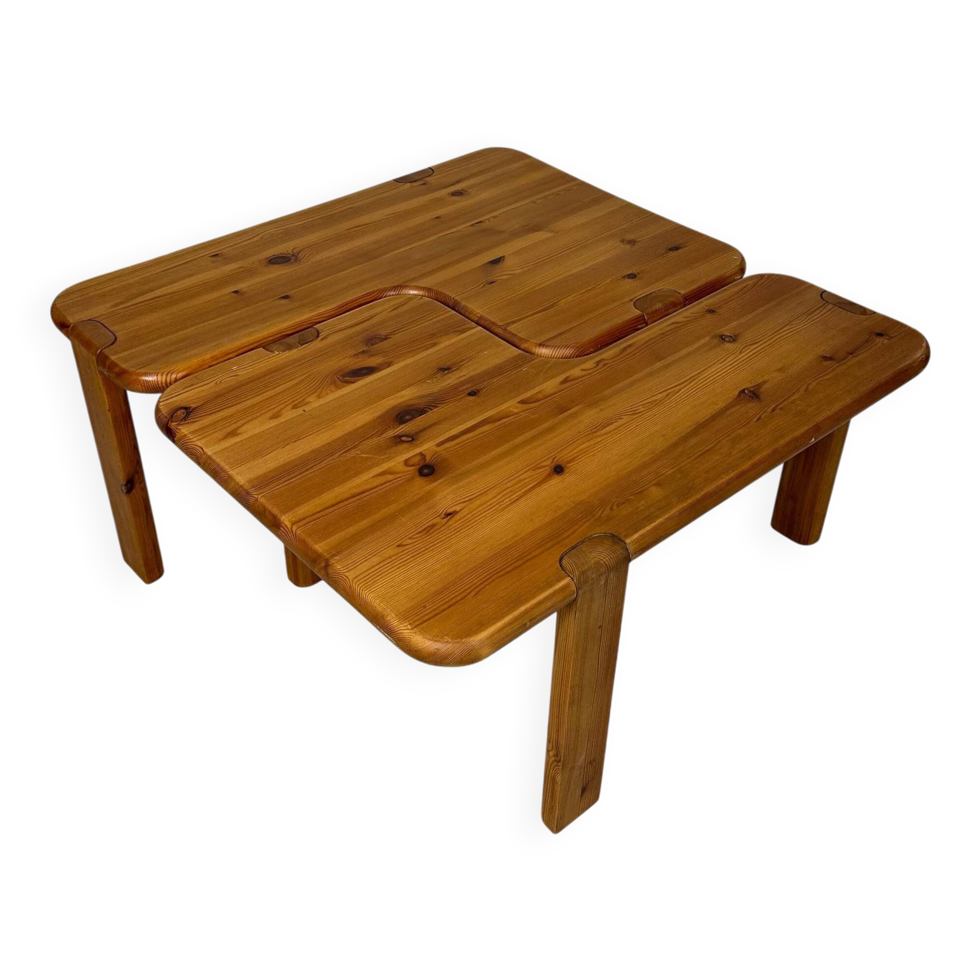 60s Set of 2 vintage Danish Pine Coffee Tables by Aksel Kjersgaard