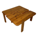 60s Set of 2 vintage Danish Pine Coffee Tables by Aksel Kjersgaard