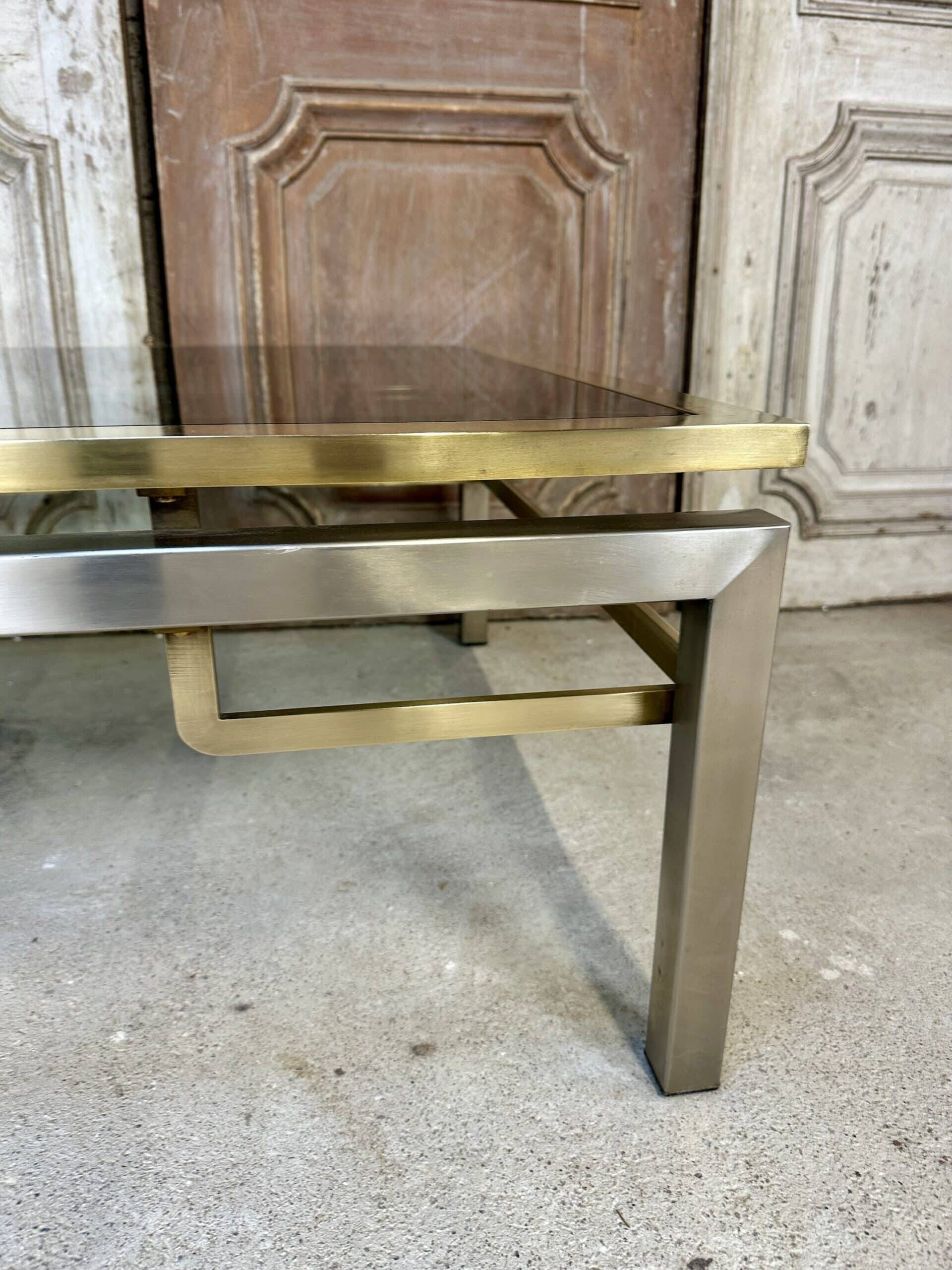 Small square coffee table by Guy Lefèvre for Maison Jansen circa 1970