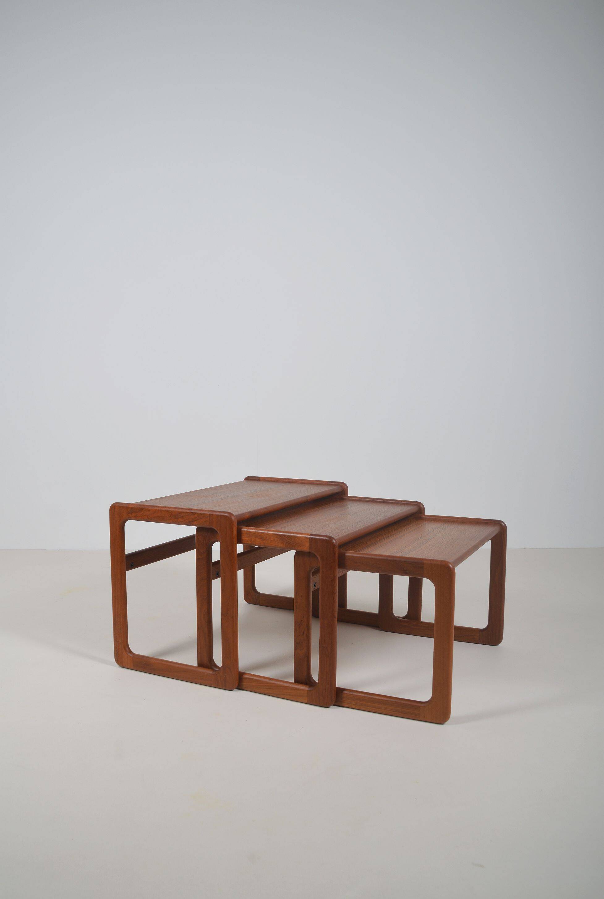 Set of Danish nesting tables in teak, 1960s