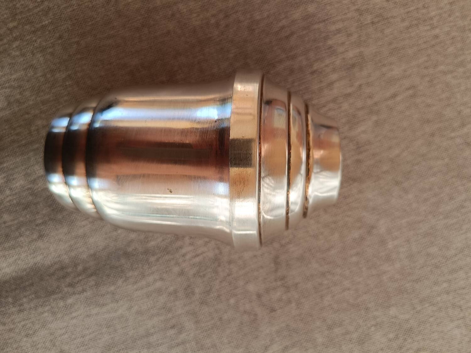 Silver metal citrus press tumbler
