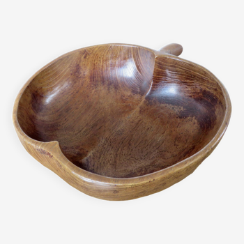 Teak fruit basket "apple" 60s 70s