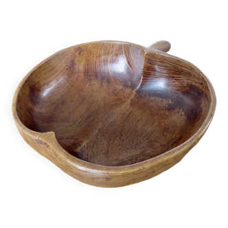 Teak fruit basket "apple" 60s 70s