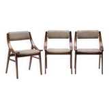Set of 3 skoczek chairs from the 60s.