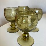 Set of 4 glasses of khaki green Biot