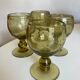 Set de 4 verres de Biot vert kaki