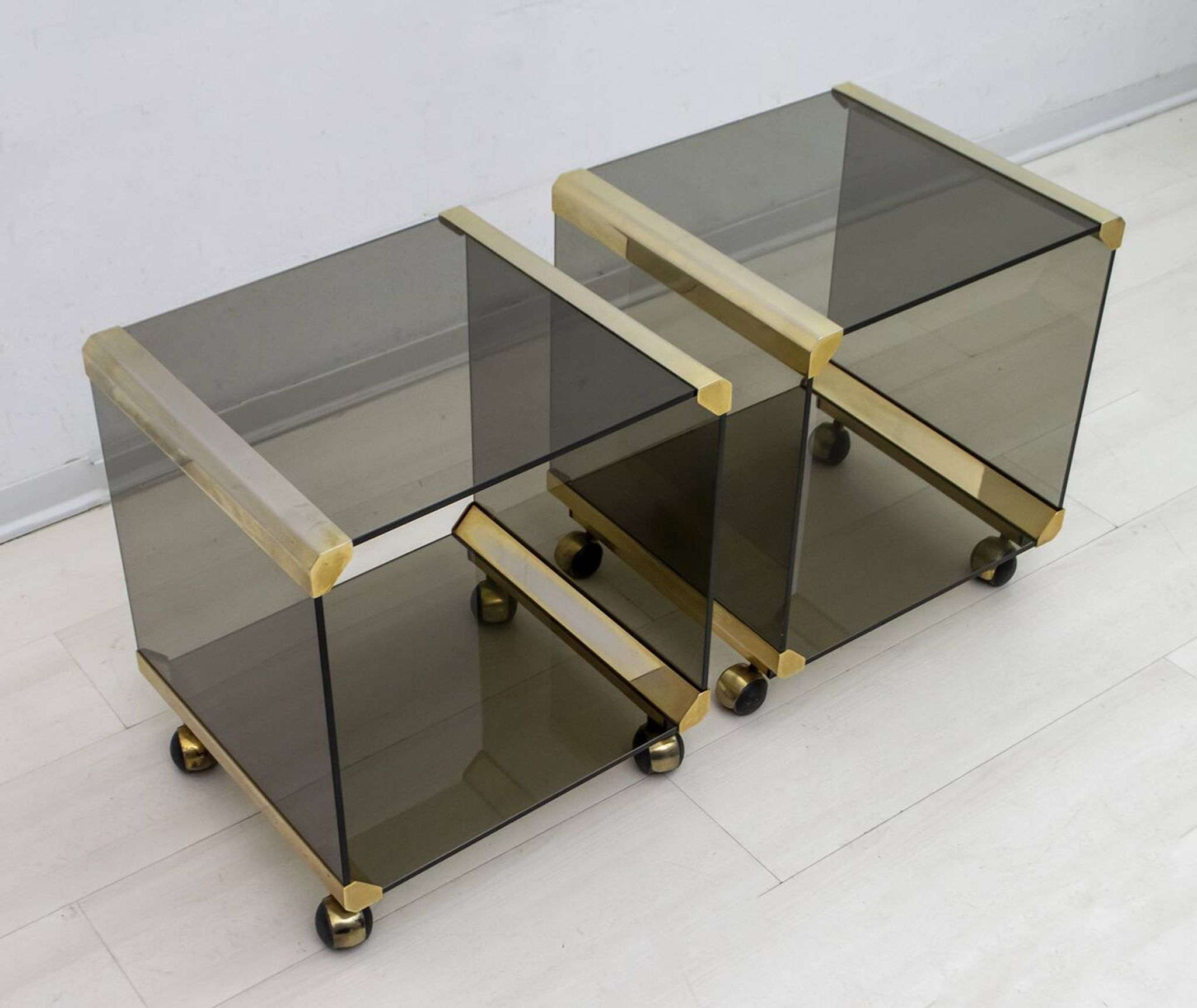 Pair of Pierangelo Galotti Italian Coffee Tables "George" Galotti & Radice