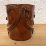 Glazed terracotta vase