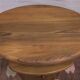 Table basse ovale en teck massif avec plateau pivotant par Silkeborg, Danemark, années 1960.