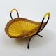 Corbeille a fruits scoubidou jaune