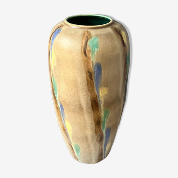 Colored ceramic vase