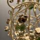 Italian Tole Flower Chandelier, 1960s