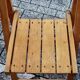 Chaise pliante vintage en pin
