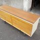 Enfilade strafor brun clair a rideaux buffet bas