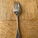 6 silver metal cake forks Ravinet d'enfert