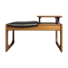 Vtg Mid Century Quadrille Teak Hallway Telephone Chair Table Bench Stool Danish