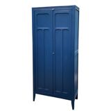 1940s Parisian blue paneled wardrobe