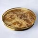Aldo Tura style tray in Lucite burl wood, Italy, circa 1970