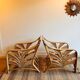Ensemble de salon en rotin et bambou avec 2 fauteuils