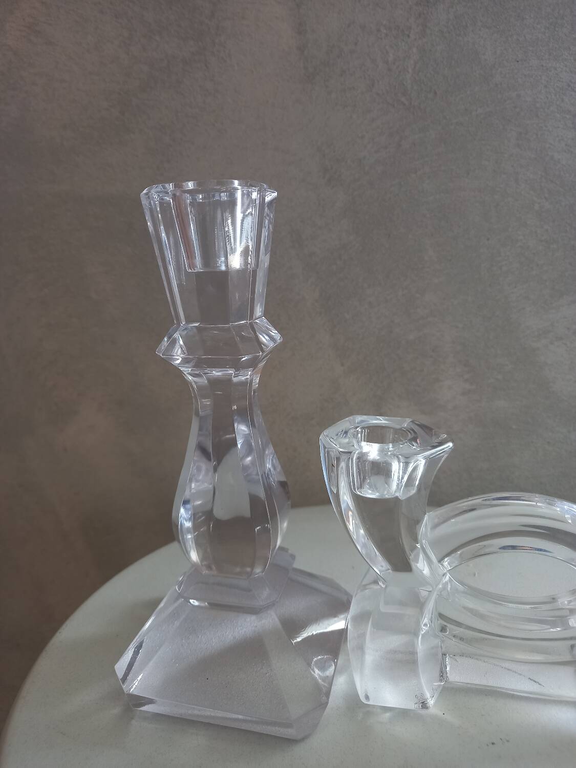 Crystal candle holder
