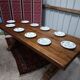 Solid wood monastery table
