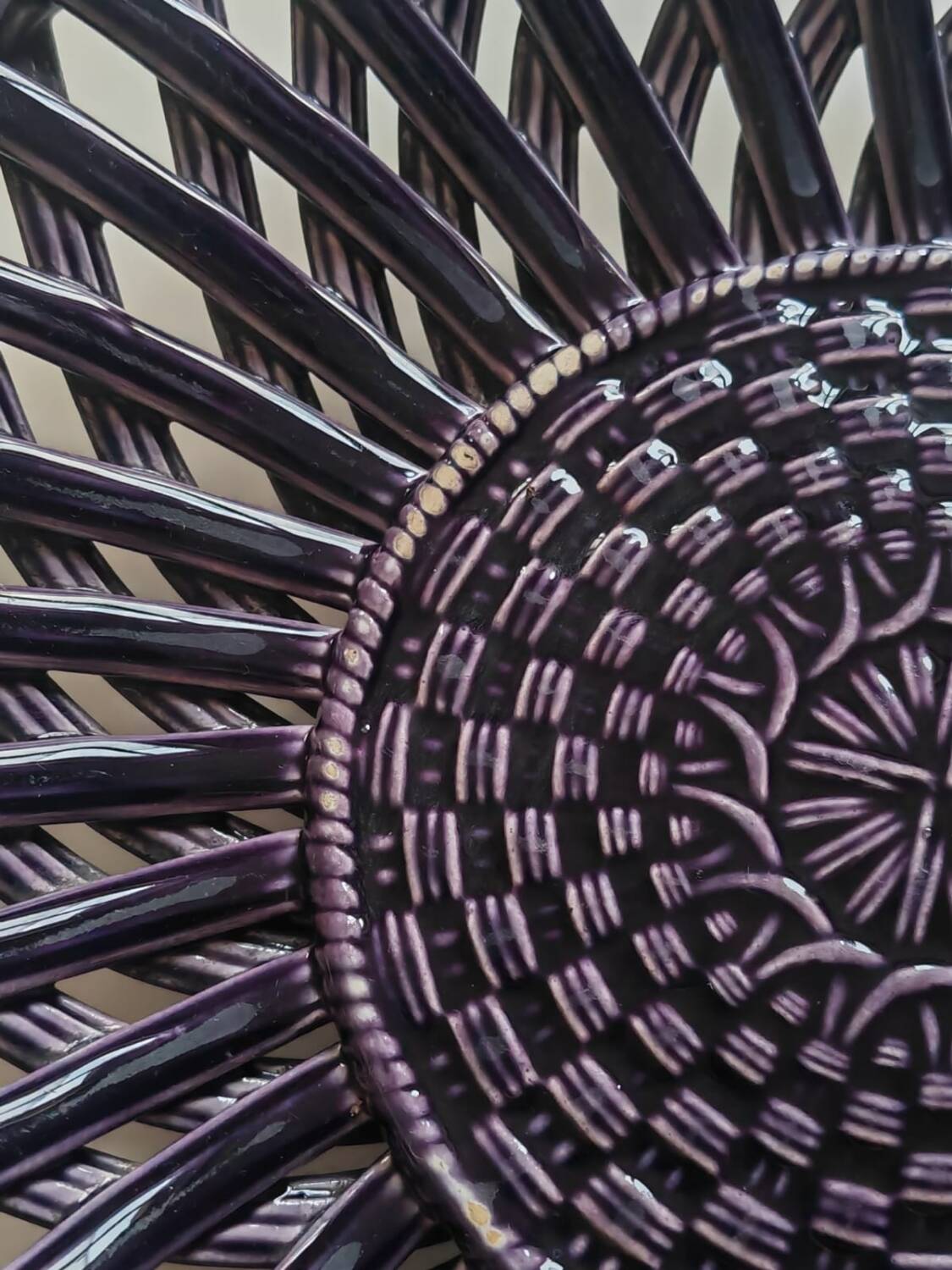 Sarreguemines Majolica dish