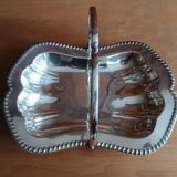 Panier en métal argenté