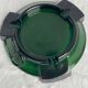 Green glass ashtray 70