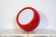 Lampe Artemide Pallade rouge, années 70