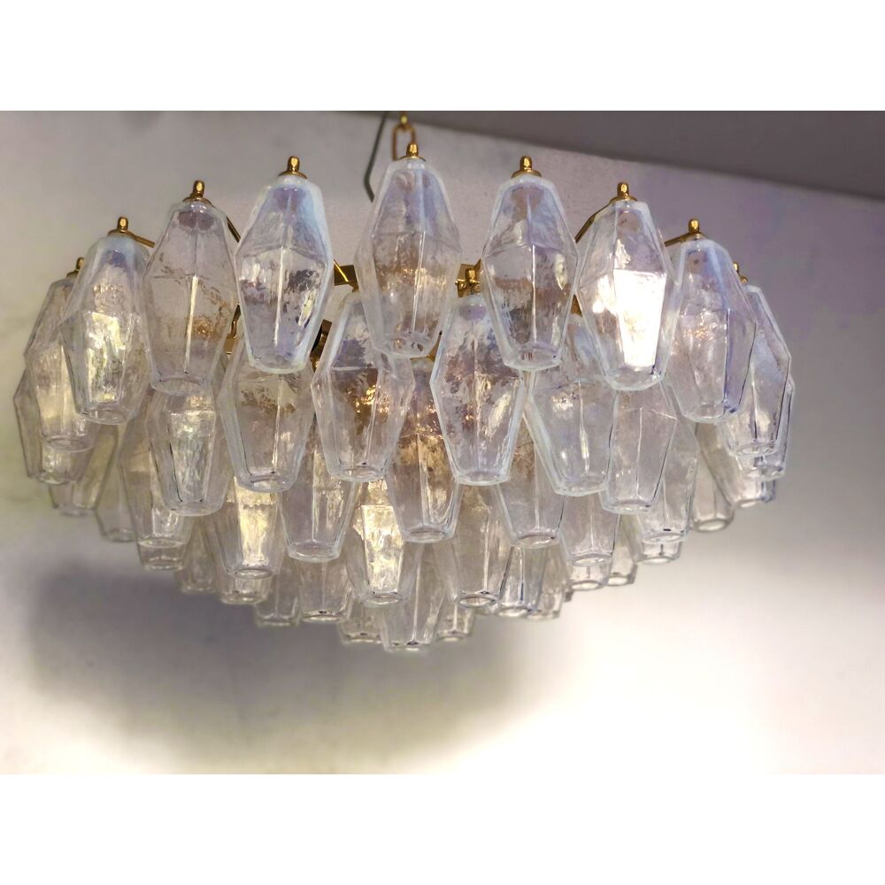 Murano glass and opalino chandelier