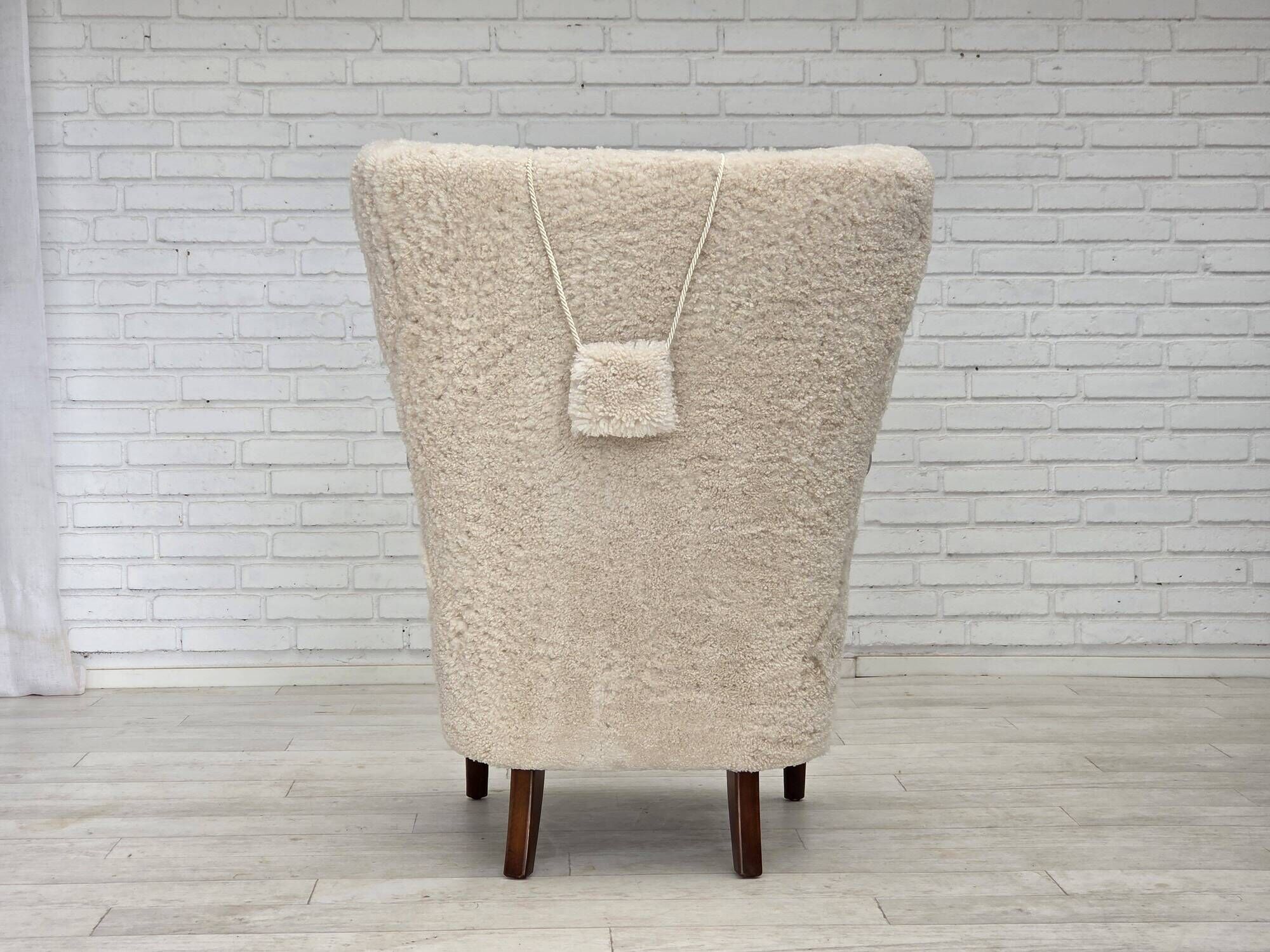 1960s, Danish design by A. Christensen for Slagelse Møbelværk, sheepskin.