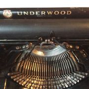 Typewriter Underwood portable Elliott - Fisher 3 Bank