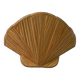 Lampe murale moderne du milieu du siècle Clam Shell Pencil Reed
