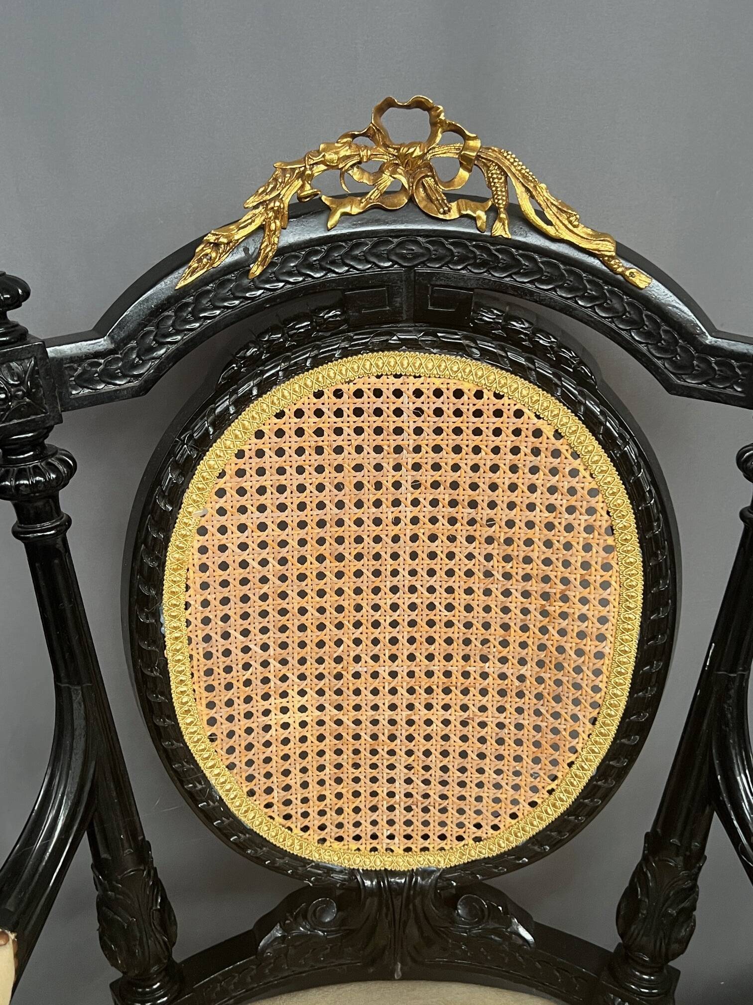 Paire de fauteuils Napoléon III.