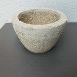 Stone mortar with wooden pestle