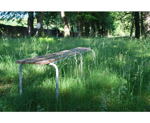 Three school benches