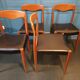 Chaises vintage style scandinave