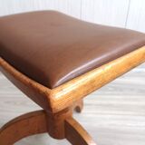 Tabouret de piano pivotant ou siège de coiffeuse du milieu du siècle par Reiner Modell, 1960