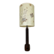 Lampe brutaliste art populaire 73 cm, bois tourné